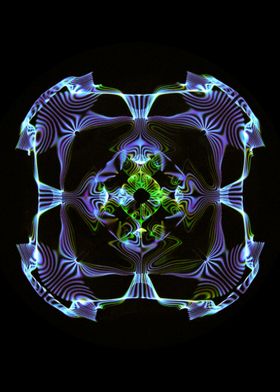 fourfold cymatic glyph