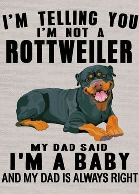 Rottweiler art funny