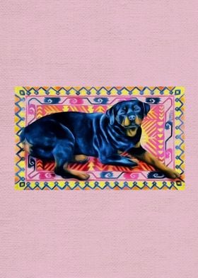 Rottweiler art funny