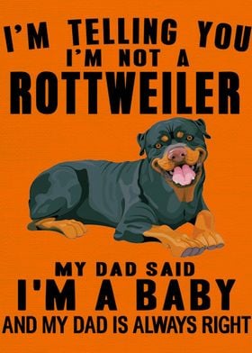 Rottweiler funny poster