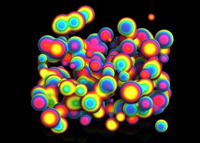 Colourful blobs