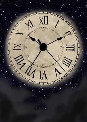 clock moon