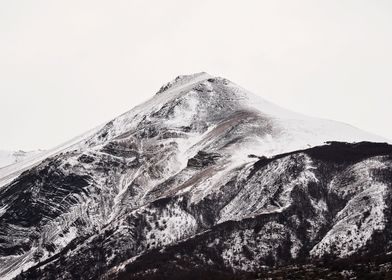 Snow capped mountain