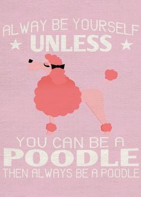 Poodle Poster