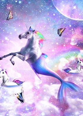 Rainbow Mermaid Unicorn  