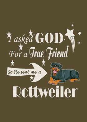 Rottweiler funny poster