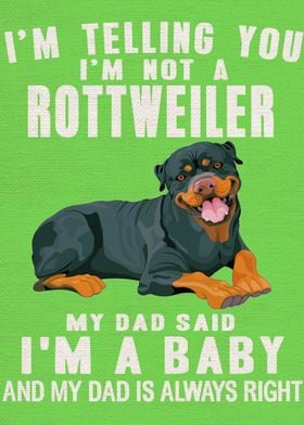 Rottweiler funny poster