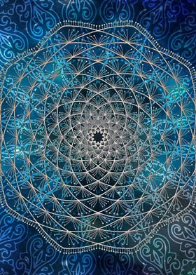 Blue Sacred Mandala