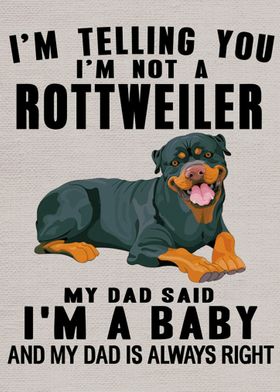 Rottweiler funny poster