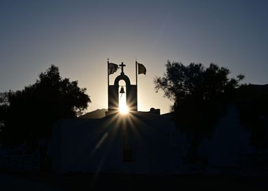 Sunrise Greece Chapel Bell