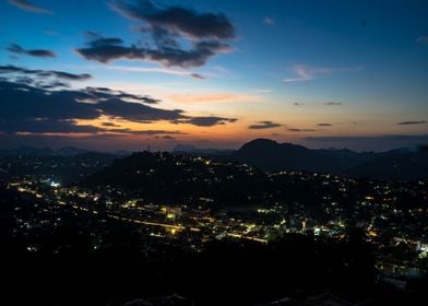 Sunset over Kandy