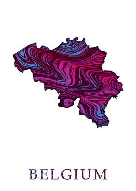 Belgium Liquid Map