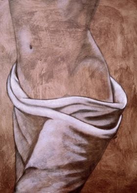 woman with towel