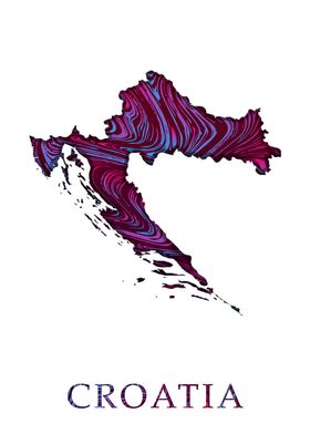 Croatia Liquid Map