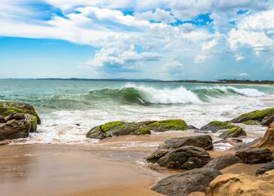 Waves on Rekawa Beach