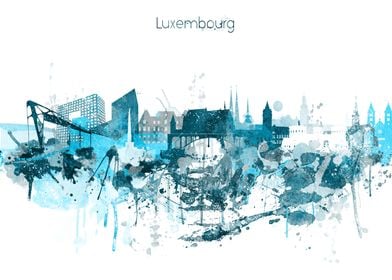 Luxembourg Europe Skyline