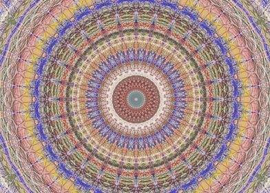 Spiral Mandala color art