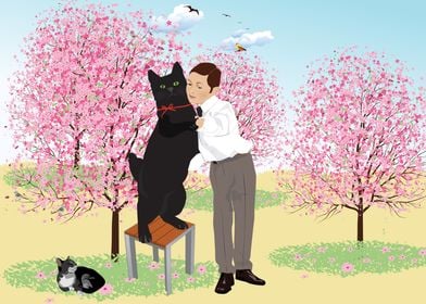 Tango with a black cat