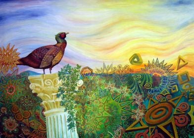 Pheasant on the corinthian