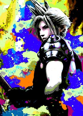 Cloud Strife Colorful