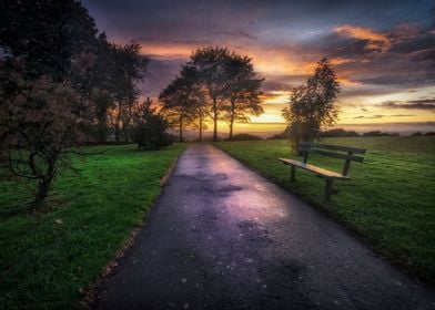 Ravenhill park sunset