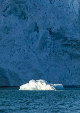 Ice in front of ice