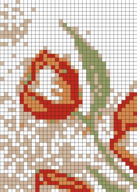 Tulips Pixel Art Part 4