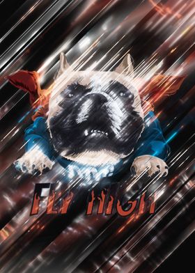 Dog Pug Poster For Kidroom