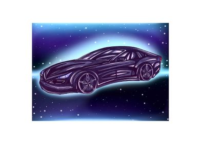 Car in space