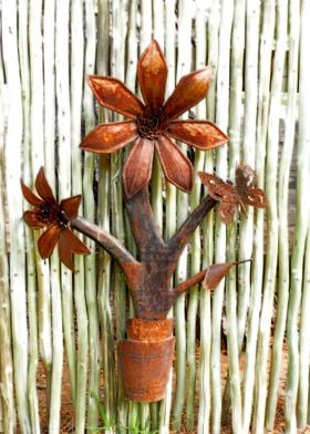 Rusted flower