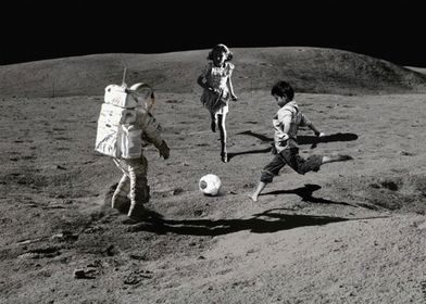 Playing Soccer in the Moon