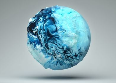 Abstract snow ball