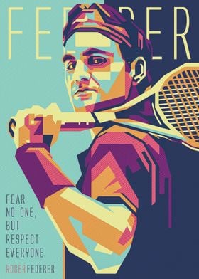 roger federer popart