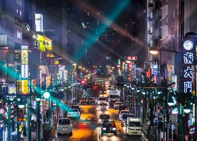 Tokyo Rainy night