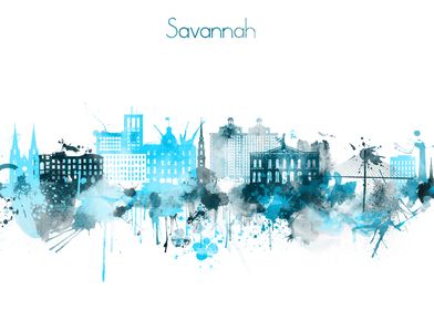 Savannah Georgia Skyline