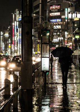 Tokyo Rainy night