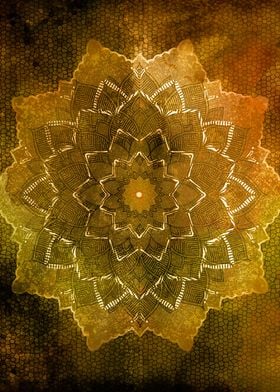 Yellow Mandala flower