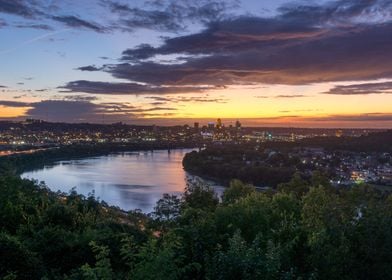 Sunrise Over the Cincinnat