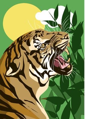 illustration of tiger