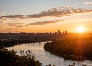 Sunrise Over the Cincinnat