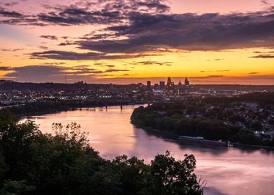 Sunrise Over the Cincinnat