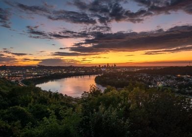 Sunrise Over the Cincinnat