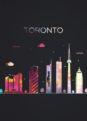 Toronto City Skyline Art