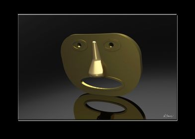 Mask in Gold