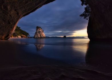 Dawn at Cathedral Cove