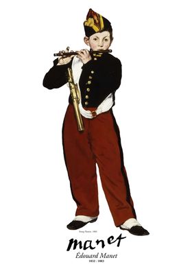 Manet Young Flautist