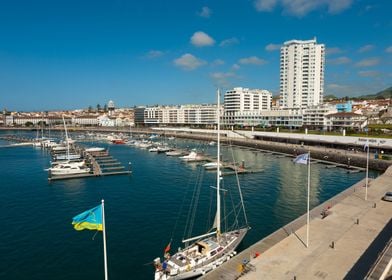 Portuguese city and marina