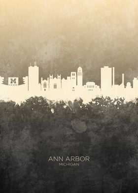 Ann Arbor Michigan Skyline