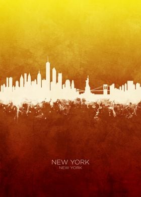 Skyline Red Gold Portrait-preview-2