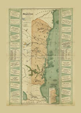 Mosquito Shore Map 1894